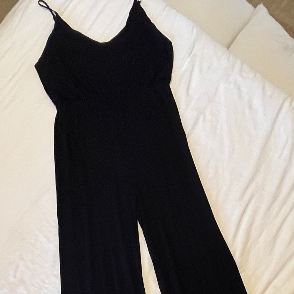 Lulu's Black Sleeveless Wide-Leg Jumpsuit - Picture 3 of 14